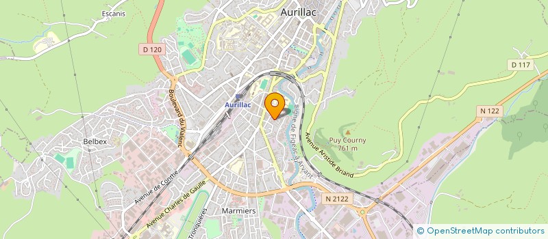 localisation de l'entreprise ASSOCIATION SOCIETE ST VINCENT DE PAUL à AURILLAC