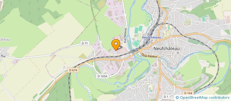 localisation de l'entreprise ASSOCIATION SOCIO-CULTUREL DE NEUFCHATEAU  NEUFCHATEAU