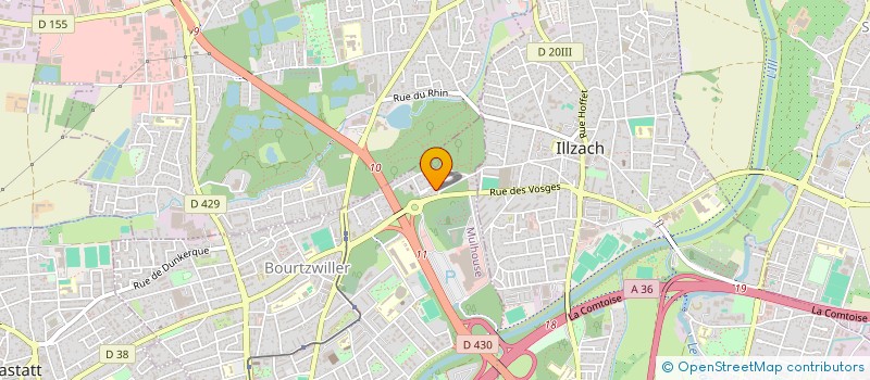 localisation de l'entreprise ASSOCIATION SOCIO-CULTURELLE BERBERE AFOUS DEG FOUS (MAIN DANS LA MAIN)  MULHOUSE