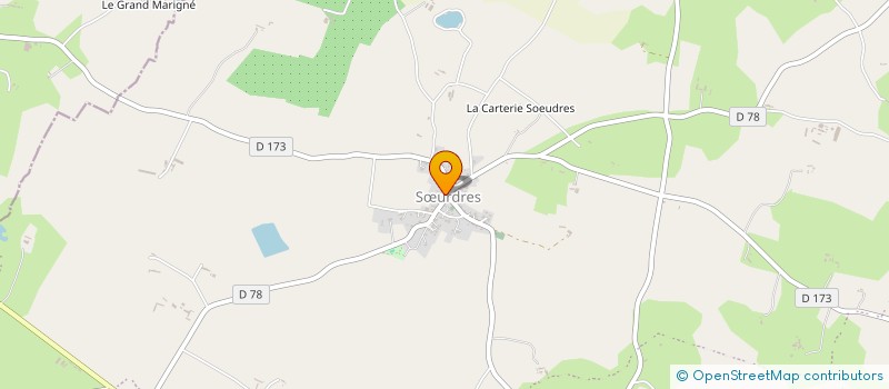 localisation de l'entreprise ASSOCIATION SOCIO-CULTURELLE CHERRE-SOEURDRES  LES HAUTS-D'ANJOU