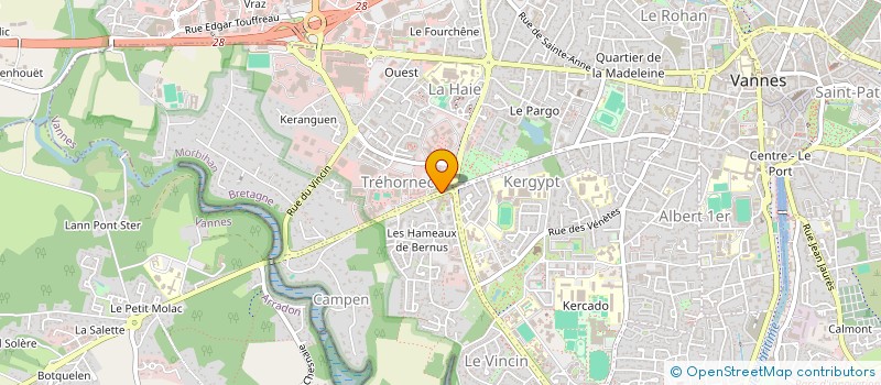 localisation de l'entreprise ASSOCIATION SOCIO-CULTURELLE DE LA CHAMBRE DE METIERS DU MORBIHAN à VANNES