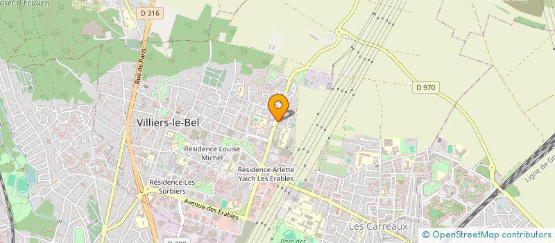 localisation de l'entreprise ASSOCIATION SOCIO-CULTURELLE DE LA FAMILLE 95  VILLIERS LE BEL