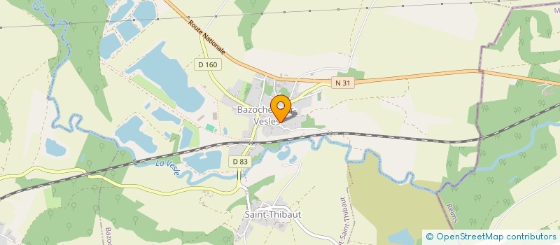 localisation de l'entreprise ASSOCIATION SOCIO CULTURELLE ET SPORTIVE DE BAZOCHES à BAZOCHES-ET-SAINT-THIBAUT