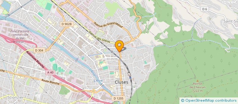 localisation de l'entreprise ASSOCIATION SOCIO-EDUCATIF DE CLUSES  CLUSES