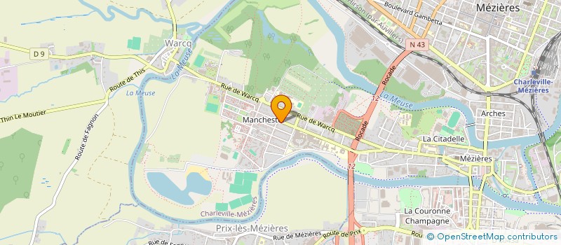 localisation de l'entreprise ASSOCIATION SOCIO-EDUCATIVE CULTUELLE ET CULTURELLE  CHARLEVILLE-MEZIERES