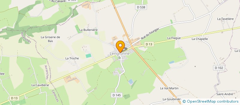 localisation de l'entreprise ASSOCIATION SOCIO-EDUCATIVE DE L'ECOLE PRIMAIRE - REGROUPEMENT PEDAGOGIQUE LENGRONNE/SAINT-DENIS-LE-GAST  LENGRONNE