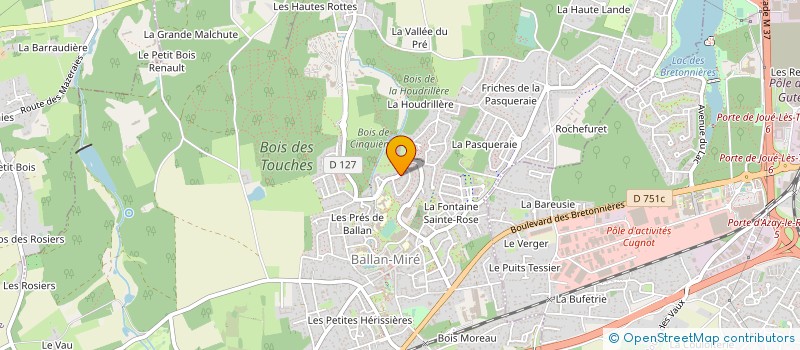 localisation de l'entreprise ASSOCIATION SOCIO EDUCATIVE DU COLLEGE DE BALLAN MIRE  BALLAN-MIRE