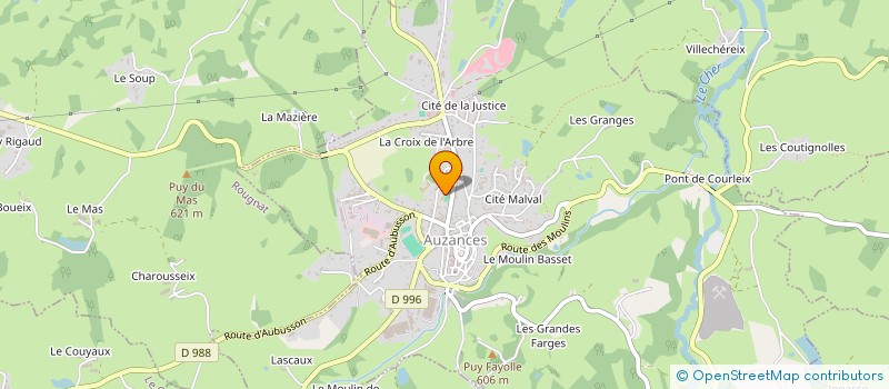 localisation de l'entreprise ASSOCIATION SOCIO-EDUCATIVE DU COLLEGE JEAN BEAUFRET à AUZANCES