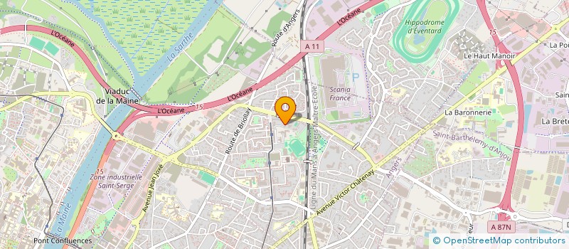 localisation de l'entreprise ASSOCIATION SOCIO-EDUCATIVE DU COLLEGE JEAN LURCAT  ANGERS