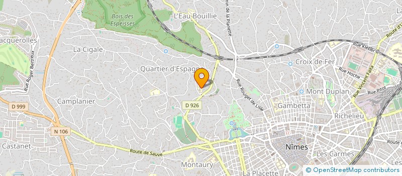 localisation de l'entreprise ASSOCIATION SOCIO-EDUCATIVE DU COLLEGE JEAN ROSTAND  NIMES