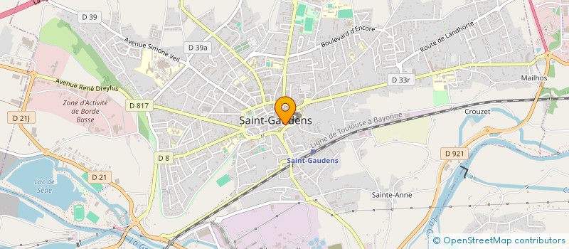 localisation de l'entreprise ASSOCIATION SOCIO EDUCATIVE DU COMMINGES à SAINT-GAUDENS