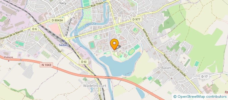 localisation de l'entreprise ASSOCIATION SOCIO-EDUCATIVE PIERRE BAYLE  SEDAN