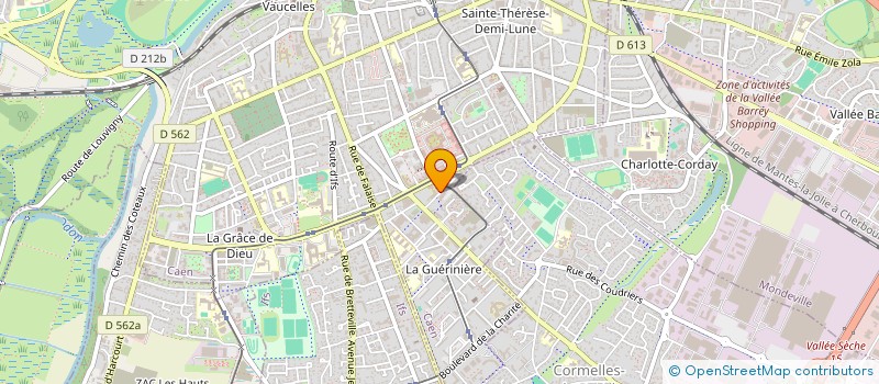 localisation de l'entreprise ASSOCIATION SOINS PALLIATIFS DOMICILE à CAEN