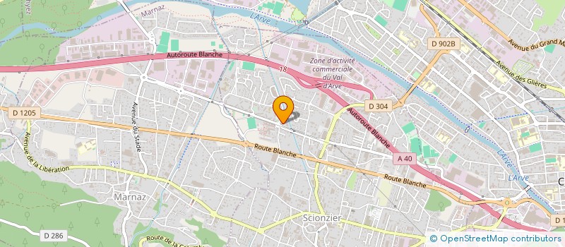 localisation de l'entreprise ASSOCIATION SOINS PREVENTION ACCOMPAGNEMENT A DOMCILE  SCIONZIER