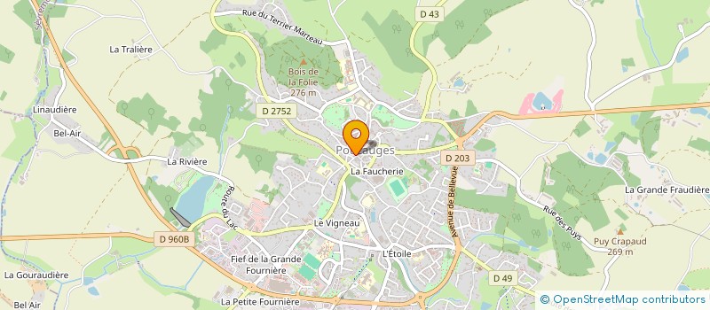 localisation de l'entreprise ASSOCIATION SOINS SANTE à POUZAUGES
