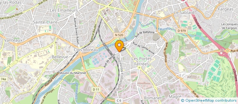 localisation de l'entreprise ASSOCIATION SOINS SANTE à LIMOGES