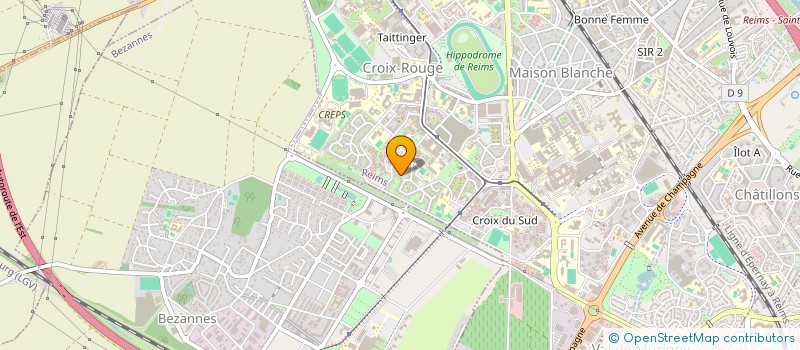 localisation de l'entreprise ASSOCIATION SOISSONNAISE POUR LA FORMATION L'INFORMATION ET LA RECHERCHE EN CARDIOLOGIE  REIMS