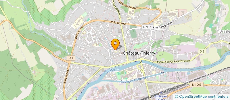 localisation de l'entreprise ASSOCIATION SOLEIL D' AFRIQUE  CHATEAU-THIERRY