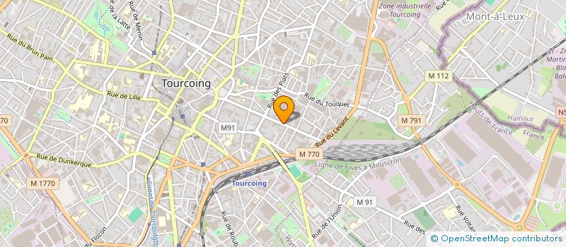 localisation de l'entreprise ASSOCIATION SOLEIL DE L EUROPE  TOURCOING