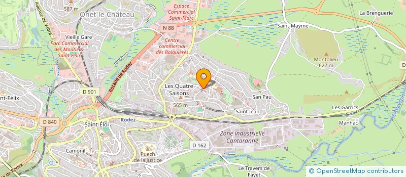 localisation de l'entreprise ASSOCIATION SOLI ' TERRE à ONET-LE-CHATEAU