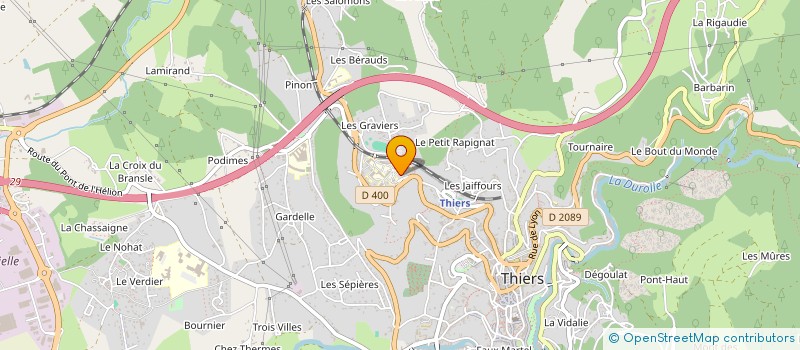 localisation de l'entreprise ASSOCIATION SOLIDAIRE D'ENTRAIDE ET DE BIENFAISANCE  THIERS