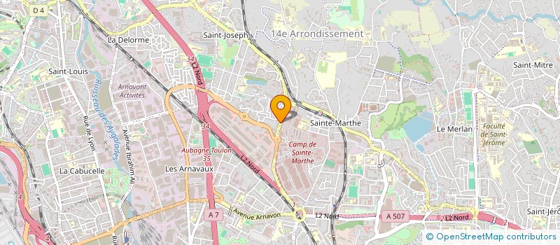 localisation de l'entreprise ASSOCIATION SOLIDAIRE DE MAJUNGA EN FRANCE  MARSEILLE