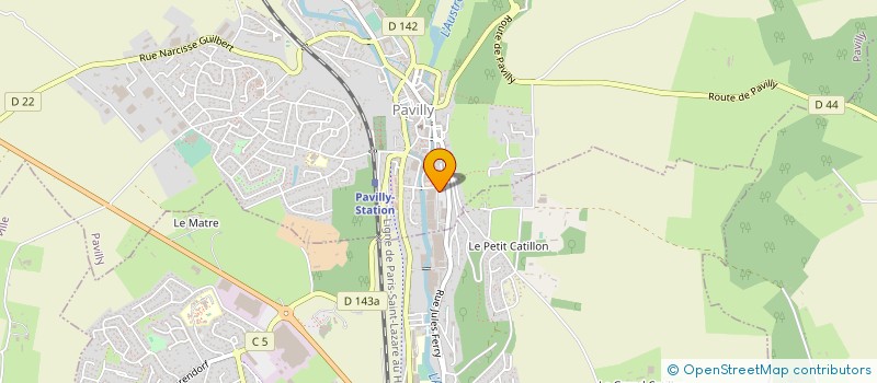 localisation de l'entreprise ASSOCIATION SOLIDARITE à PAVILLY