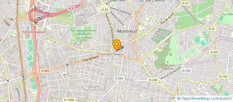 localisation de l'entreprise ASSOCIATION SOLIDARITE AIT-ISSAD à MONTREUIL