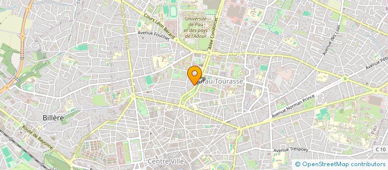 localisation de l'entreprise ASSOCIATION SOLIDARITE ALIMENTAIRE PAU BEARN à PAU