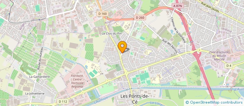 localisation de l'entreprise ASSOCIATION SOLIDARITE ANJOU TOGO  LES PONTS-DE-CE