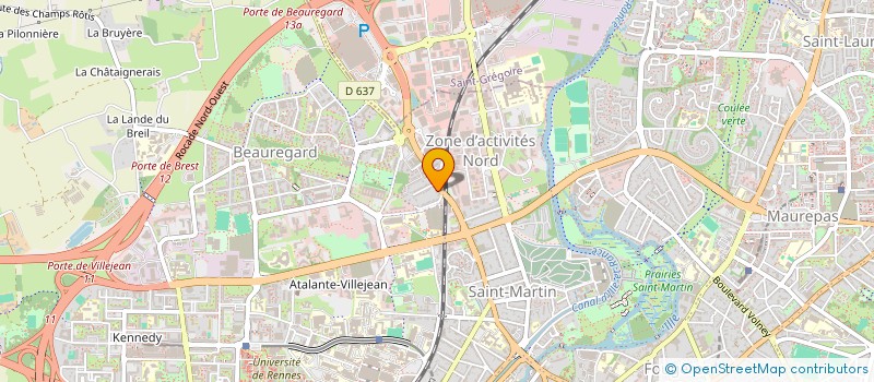localisation de l'entreprise ASSOCIATION SOLIDARITE CANAL à RENNES