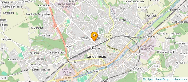 localisation de l'entreprise ASSOCIATION SOLIDARITE COMPAGNIE LANDERNEAU à LANDERNEAU
