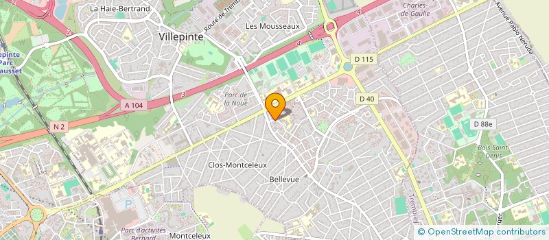 localisation de l'entreprise ASSOCIATION SOLIDARITE DJEDIGUI-KASSE à VILLEPINTE