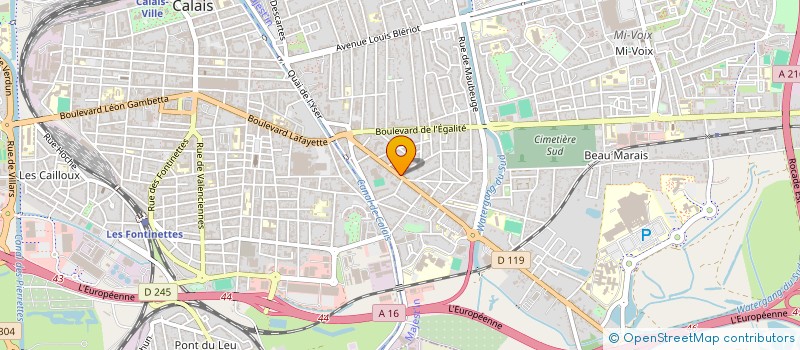 localisation de l'entreprise ASSOCIATION SOLIDARITE EMPLOI CALAISIS à CALAIS