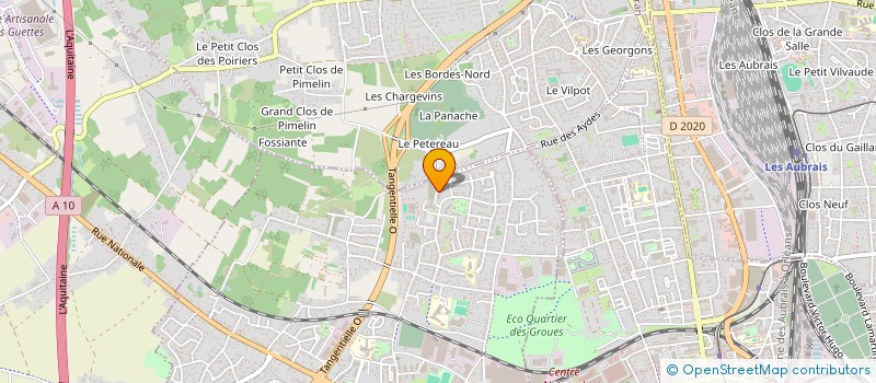 localisation de l'entreprise ASSOCIATION SOLIDARITE ET DEVELOPPEMENT  SAINT-JEAN-DE-LA-RUELLE