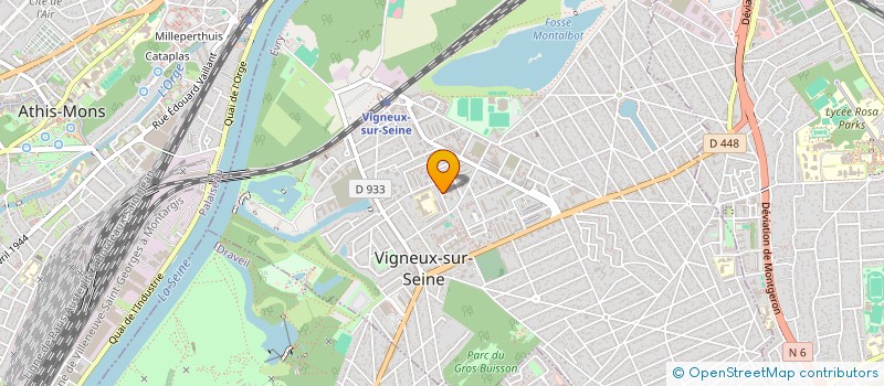 localisation de l'entreprise ASSOCIATION SOLIDARITE ET SANTE (ASS) à VIGNEUX-SUR-SEINE