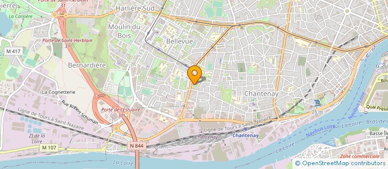 localisation de l'entreprise ASSOCIATION SOLIDARITE NORD SUD  NANTES