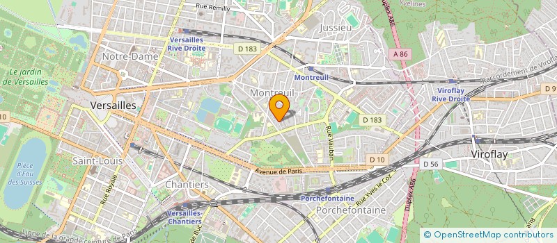 localisation de l'entreprise ASSOCIATION SOLIDARITE POPULAIRE (ASP)  VERSAILLES