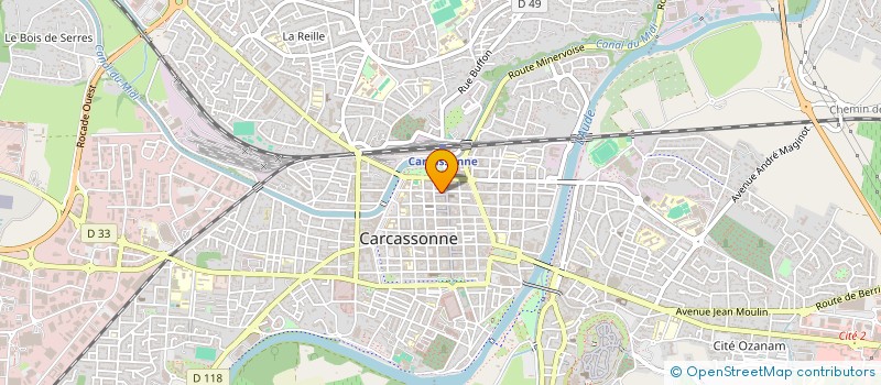 localisation de l'entreprise ASSOCIATION SOLIDARITE POUR TOUS à CARCASSONNE