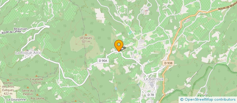 localisation de l'entreprise ASSOCIATION SOLIDARITE REFUGIES DE LA TOUR - (ASRT)  LE BARROUX