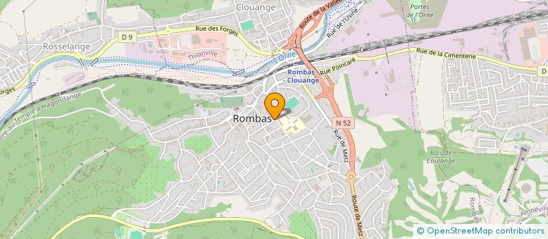 localisation de l'entreprise ASSOCIATION SOLIDARITE ROMBAS à ROMBAS