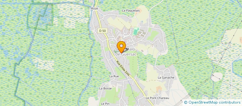 localisation de l'entreprise ASSOCIATION SOLIDARITE ROUMANIE  SAINT-MALO-DE-GUERSAC