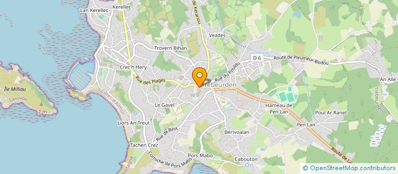 localisation de l'entreprise ASSOCIATION SOLIDARITE ROUMANIE (ASR)  TREBEURDEN