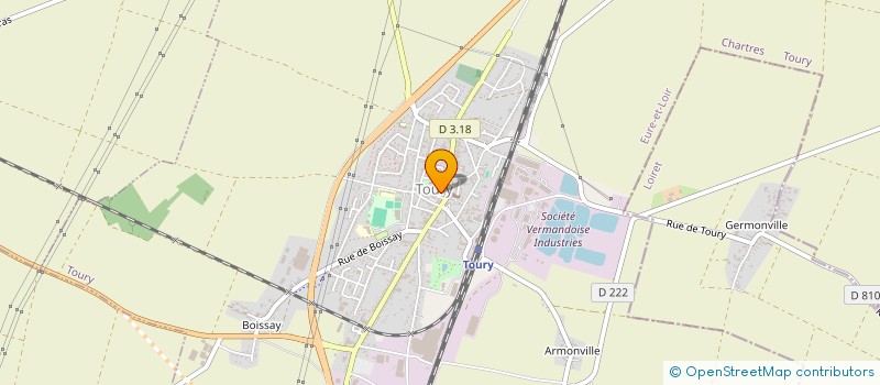 localisation de l'entreprise ASSOCIATION SOLIDARITE RURALE à TOURY