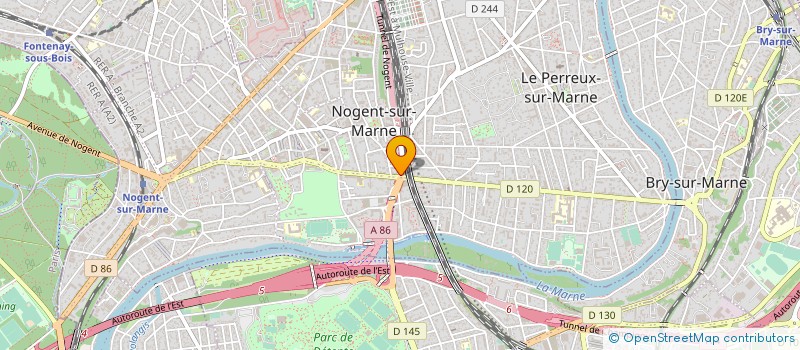 localisation de l'entreprise ASSOCIATION SOLIDARITE SANS FRONTIERE à NOGENT-SUR-MARNE