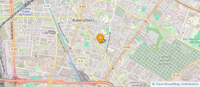 localisation de l'entreprise ASSOCIATION SOLIDARITE-SENIORS à AUBERVILLIERS