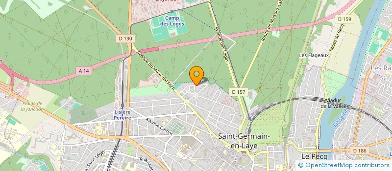 localisation de l'entreprise ASSOCIATION SOLIDARITE V. L. H à SAINT-GERMAIN-EN-LAYE