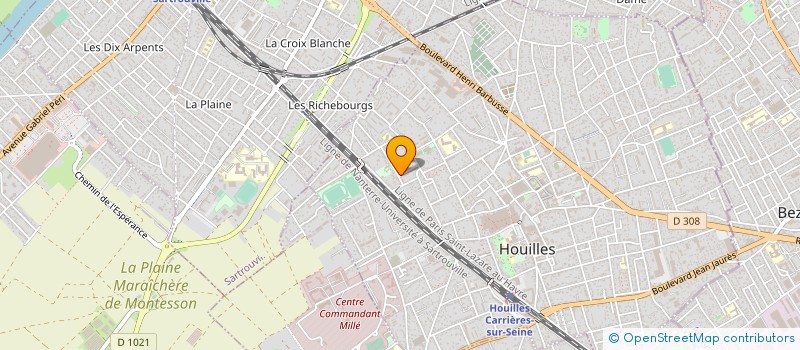 localisation de l'entreprise ASSOCIATION SOLIFONIA  HOUILLES