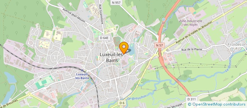 localisation de l'entreprise ASSOCIATION SON ET LUMIERE  LUXEUIL-LES-BAINS