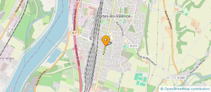 localisation de l'entreprise ASSOCIATION SONAR DIFFUSION  PORTES-LES-VALENCE